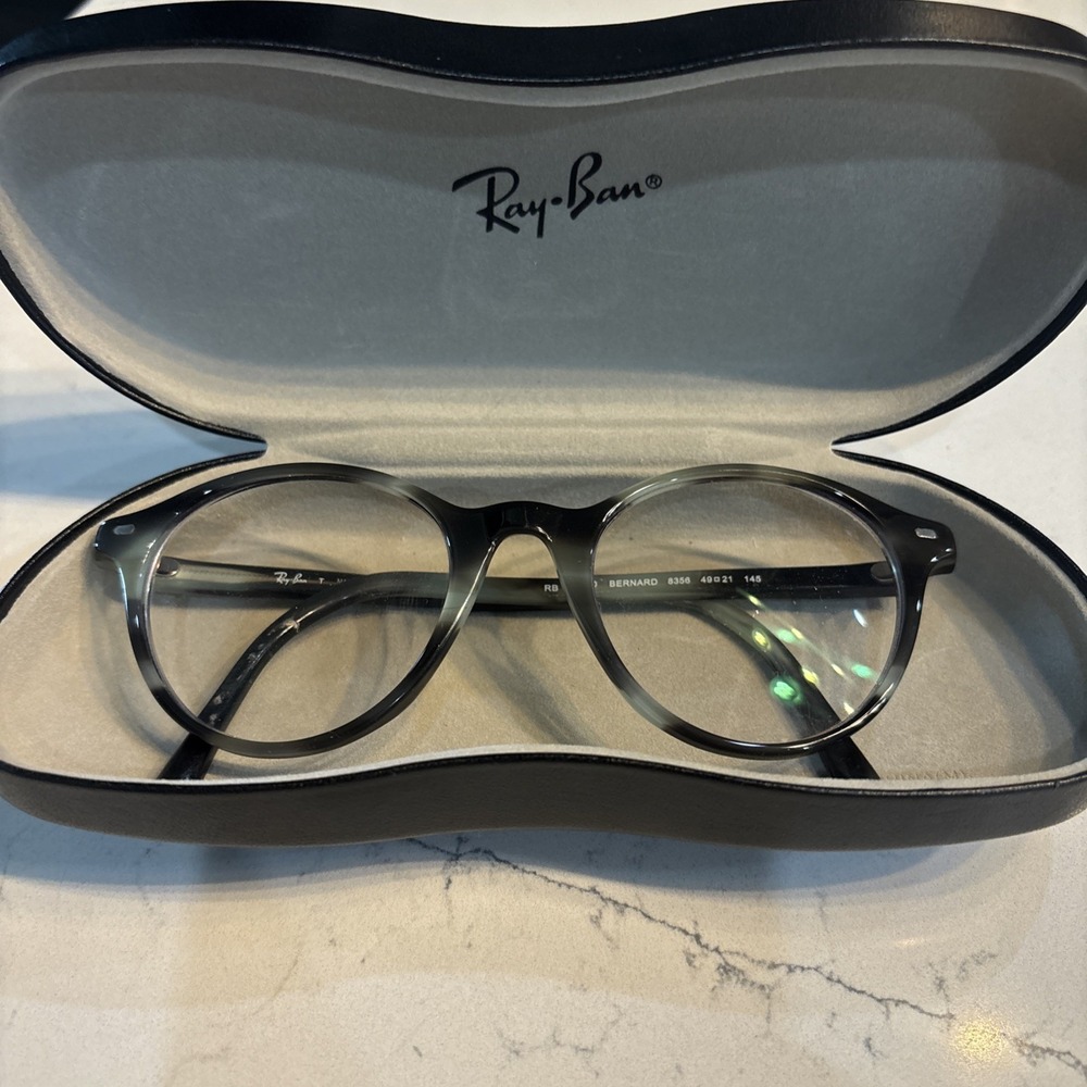 Ray Ban Rx5430f Bernard Low Bridge Round Eyewear Frames 49-21-145 W/Case